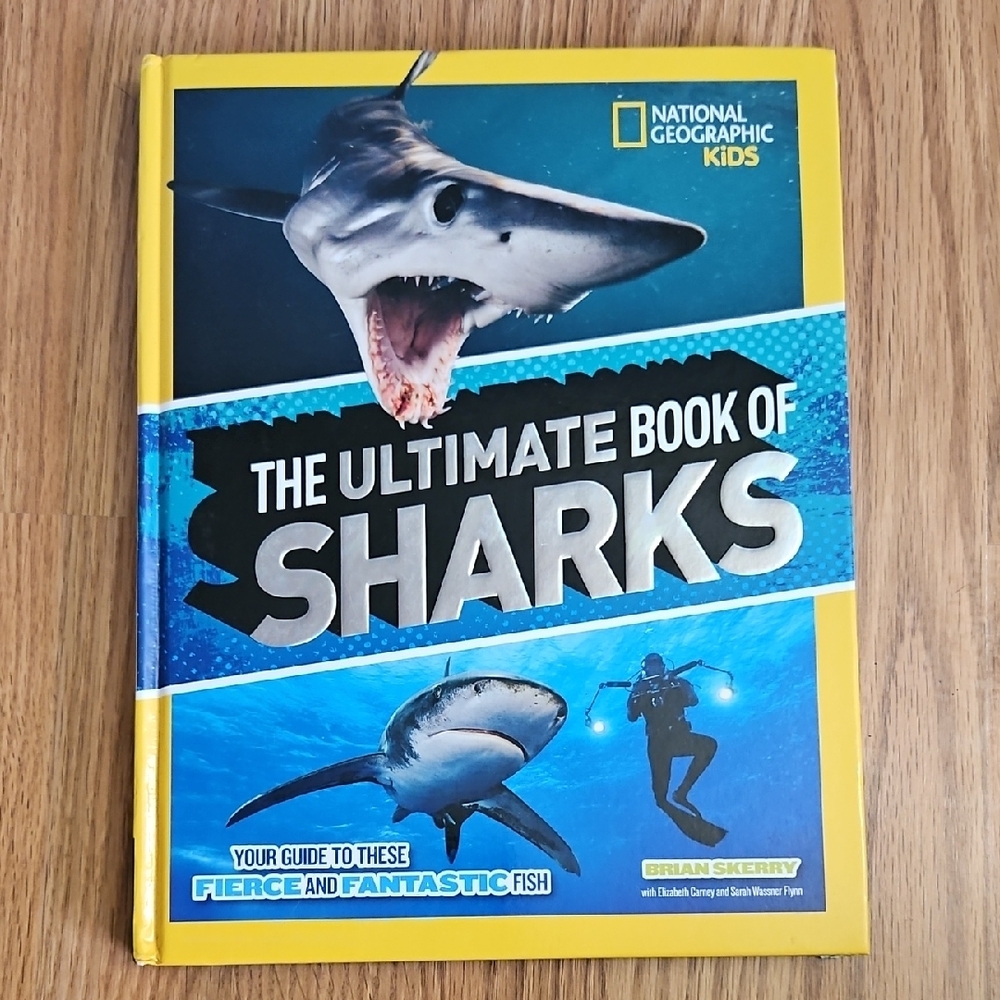 National Geographic Kids The Ultimate Book of Sharks - Blue and Yellow